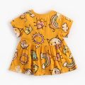 Cartoon Summer Baby Dress Cute Short Sleeve Cotton Toddler Baby Girls Dresses. 