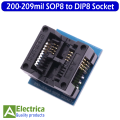 SOP8-SOP16 to DIP8 Wide-body Seat Wide 150mil 200-209mil Programmer SOP8 Adapter Socket for EZP2010 EZP2013 CH341A IC test by Electrica. 