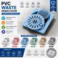 PVC Floor Drain Cover Waste Jali | Anti-Clog Bathroom Kitchen Drain Strainer | Removable Drain Cover | Multi Color. 