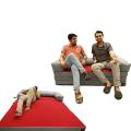 Relaxsit Fold Out Z Chair Couple Bed mattress double Folding Bed Two tone Sofa Cum Bed Mattress Foam. 