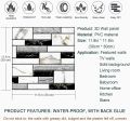 3D Stone Peel And Stick Wall Tiles, Faux Stone Wall Panels, Farmhouse Stone Wall Decors, Heat Water-Resistant, Covers. 