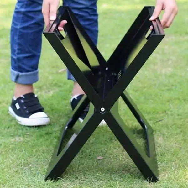 Portable%20Charcoal%20X%20-%20Type%20Folding%20Barbecue%20Grill,%20BBQ%20/%20BAR%20B%20Q%20Portable%20Grill%20Stove%20Camping%20Travel%20Party%20Cooking%20100%25%20-%20BLACK%20Original%20-%20Image%207