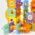 Building Block Set for Boys Girls, 125Pcs DIY Creative Pipeline Rolling Ball Building Blocks Marble Ball Run Drop Set Creative Puzzle Construction Set with balls Different Shape Game for Kids Boys and Girls. 