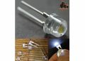 10pcs F8 8mm 0.5W Straw hat LED White Super bright LED lamp light torch Transparent Wide Angle Lamp Strawhat LED. 