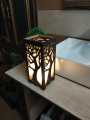 Lifestyle Glory Brand New Laser Cutting Tree Shape Wooden Lamp Unique Design I Lamp I Lamp for bedroom I Lamps I Lamps for bedroom side table stylish I Lamp for room I Lamp for drawing room. 