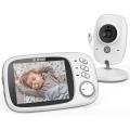 BOIFUN Video Baby Monitor Camera, Night Vision, No WiFi, ECO VOX Mode, 3.2'' Screen, Two-way Audio, Rechargeable Battery, Feeding Reminder, Temperature Monitoring, Smart 8 Lullabies. 