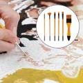 6PCS Arts Artist Nylon Hair Brushes Paint Brush for Adults Kids Gouache. 