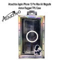 Atouchbo iPhone 13 Pro Max Air Armor Rugged TPU Case with Halolock Magnetic Ring for MagSafe Enabled Charging – Clear. 