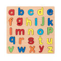 Woody Dotz Wooden Alphabet Puzzles Small Alphabet Letter(ABCD) & Numbers Count Board (1234) Colorful Lower Letters/Numbers for Kids Toddlers Preschool Early Learning Educational Toys. 