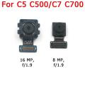 Front and Rear Back Camera For Samsung Galaxy C5 C7 C9 Pro Main Facing Camera Module Flex Cable Replacement Spare Parts. 
