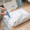Vacuum Storage Bags with Hand Pump | Space Saver Vacuum Seal Bags for Travel & Luggage | Clothes, Blankets & Pillows Compression Bags | Reusable Travel Essentials. 