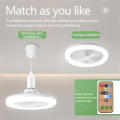 Durable Ceiling Fan Versatile Convertible Modern LED Light Fan Smart  efficient Fan for Bedroom Living Room Home Comfort Cooling Solutions Interior Decor. 