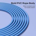 Jump Rope, Adjustable Jumping Ropes Cable with Ball Bearings, Skipping Rope Tangle-Free Rapid Speed for Men Women Kids, Steel Jump Ropes Workout with Foam Handles for Home Exercise, Fitness. 