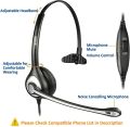 Phone Headset with Microphone Noise Cancelling & In-line Controls, 3.5mm Mobile Phone Headphone for Laptop Computer PC Skype Webinar Zoom Office Business Call Center, Super Lightweight. 