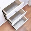 Self Adhesive Aluminium Foil Sticker Roll, Oil Proof Waterproof Aluminium Sheet DIY Wallpaper, Backsplash Aluminium Sticker for Home, Kitchen, Stove, Cabinet, Wall, Drawers, Furniture, Silver Colour. 