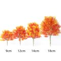 Garden Landscape Micro Landscaping Ornament Fake Tree Simulated Maple Plant Modeling Seven Horned Maple Leaf Tree Model. 