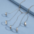 Punk Geometric Silver Color Chain Wrist Bracelet For Women Men Finger Ring Set Fashion Jewelry Gifts Pulsera Mujer. 