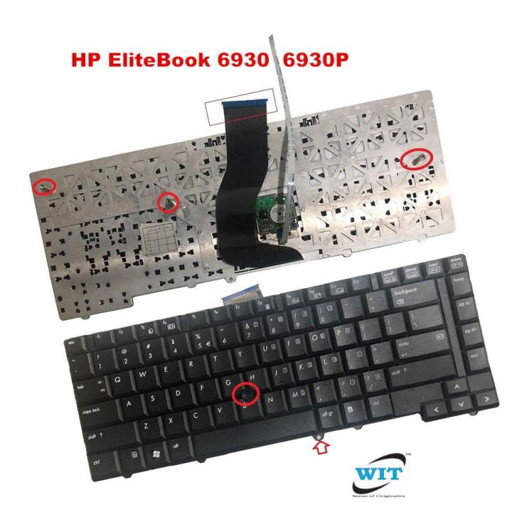 Laptop Notebook Keyboard For HP Elitebook 6930 EliteBook 6930P Series P/N 483010-001 – Black