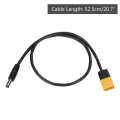 High Temperature Resistance Black XT60 to DC5525 Power Cable 20 Inches Good Insulation for Quickly Solder Outdoors. 