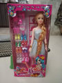 Beautiful Barbie Doll and Shoes Play Set for Girls. 