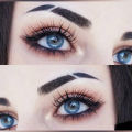 1 Pair of Soft Contact Color Lenses Multi Color Eye Makeup with FREE Lenses Solution, Container and Bag. 