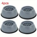 4pcs Anti Vibration Feet Pads Rubber Mat Slipstop Silent Dampers Stand Universal Washing Machine Refrigerator Furniture Foot Pad. 
