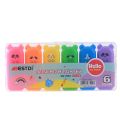 4/5/6 Colors Kawaii Highlighter Pens Cute Bear Oblique Tip Quick-Drying For meetings Note Office Stationery School Supplies.. 