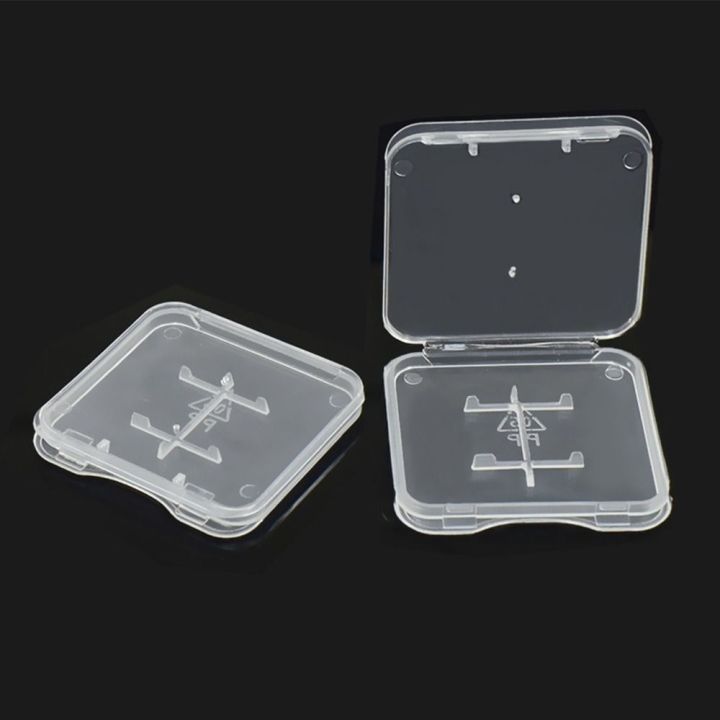 Plastic Organizer Case Clear Card Container Memory Card Case SD Card Case Small Storage Box SD Memory Card Case