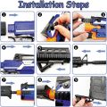 Toy Gun for Nerf Guns Bullet, Automatic M416 Blaster w/ 12 Clip Magazine, 100 Foam Dart, 3 Burst Modes & USB Rechargeable, Kids Shooting Game Toy, Birthday Gift for Boys, Girls, Teens, Adult. 