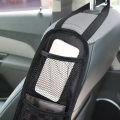 Car Accessories Car Seat Side Pocket Hanging Bag Storage Mesh Pocket Organizer Holder 1 Pc - Black. 