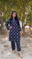 New stylish collection Leaf printed 2pc stitched dress for girls and women.. 