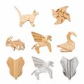 Stylish personality origami brooch Exquisite origami craft brooch. 