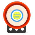 AC 220V 110dB Active Buzzer Alarm Beeper with Wire for DIY Electronics. 