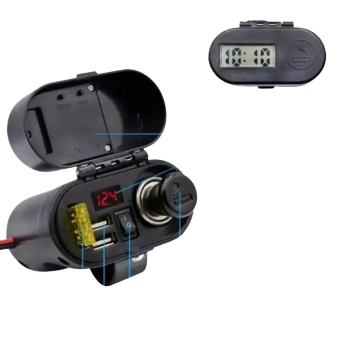 Universal%20Bikes%205V-2.1A%20Motorcycle%20Mobile%20Phone%20USB%20Charger%20Port%20Power%20Adapter%20Socket%20Hot%20(Black)%20-%20Image%203