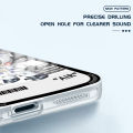 UCUC for Infinix Zero 20 Back Cover Handsome Robot Transparent Crystal TPU Soft Case Full Lens Protection Ultra Thin Drop Resistant Phone Case. 