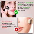 2 pc Makeup Puff Powder Puff Reusable Triangle Sponges with Strap for Loose Powder Cosmetic Foundation Wet Dry Makeup. 