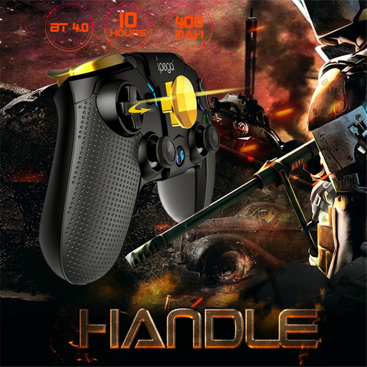 PG-9118 Wireless Bluetooth Gamepad Controller with Telescopic Holder Joystick for Android PC Professional safety design