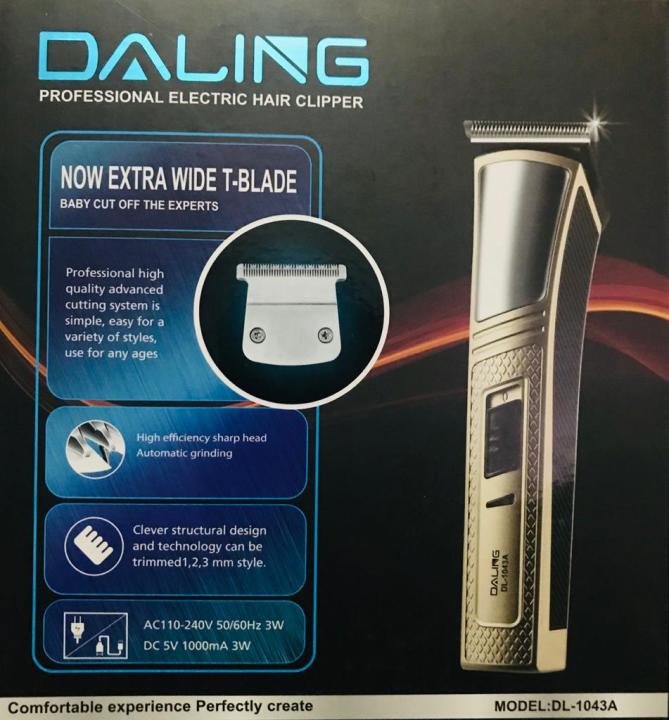 Daling Electric Rechargeable Hair and Beard Trimmer DL-1043