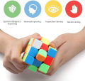 SP Dealz  Rubik's Cube, 3x3 Magnetic Speed Cube, Super Fast Problem-Solving Challenging Retro Fidget Toy Travel Brain Teaser, for Adults & Kids Ages 8 and Up. 