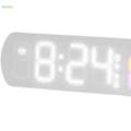 LED Clock 12/24H Display Multifunctional with Temperature Display Digital Clock for Bedroom Indoor. 