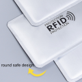 Anti Rfid Wallet Blocking Reader Lock Bank Card Holder Id Bank Card Case Protection Metal Credit Card Holder Aluminium 6*9.3cm. 