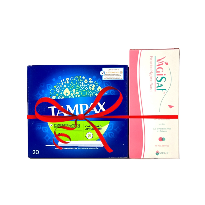 Tampax Tampons Green Super 20+Vagisaf Feminine Hygiene wash | 65ml