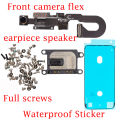 1pcs New Proximity Sensor Light Flex Cable For iPhone 7 8 Plus 5.5 Front Camera with screws earpiece Assembly. 