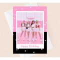 BLACKPINK greeting card for blink army kpop birthday card. 