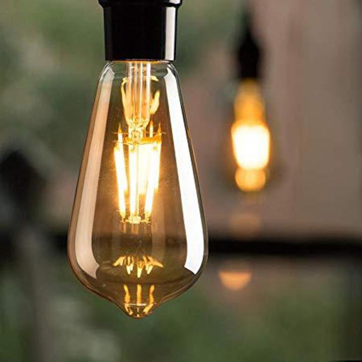 6 Watt Filament LED E27 Clear Edison Bulb - Energy-Efficient Vintage Lighting Solution