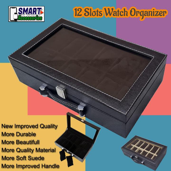 12 Slots High Quality Watch Display Storage Box Watch Organizer Box Watch Storage Case