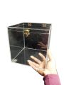 Acrylic Plastic Gift Box Size 8x8x8 Inches Transperent. 