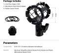 SmallRig Microphone Shock Mount with Cold Shoe Pinch for Camera Shoes and Boompoles 1859. 