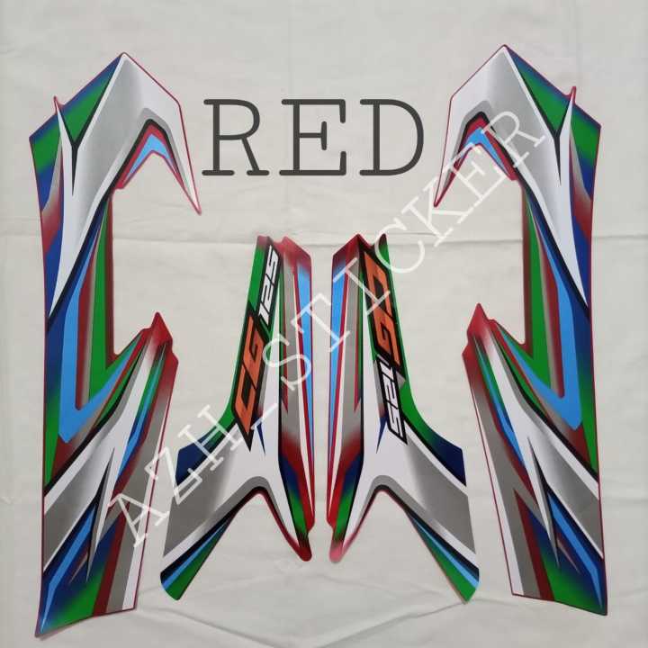 2023 Model Tanki Tapa Sticker Honda CG_125 ( COMPLETE SET )