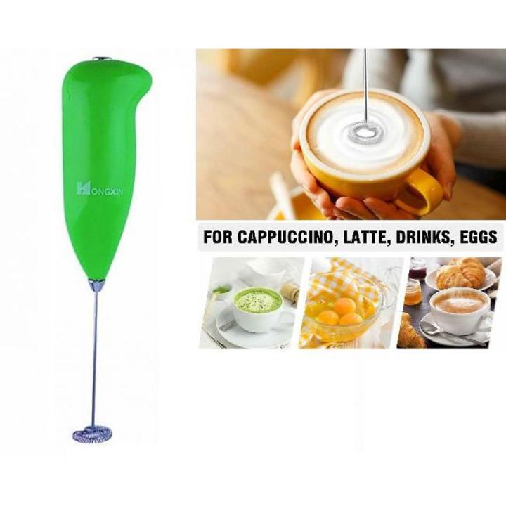 HONG XIN Electric Battery Operated Coffee Beater Blender Mixer Handheld Milk Frother MulltiColor